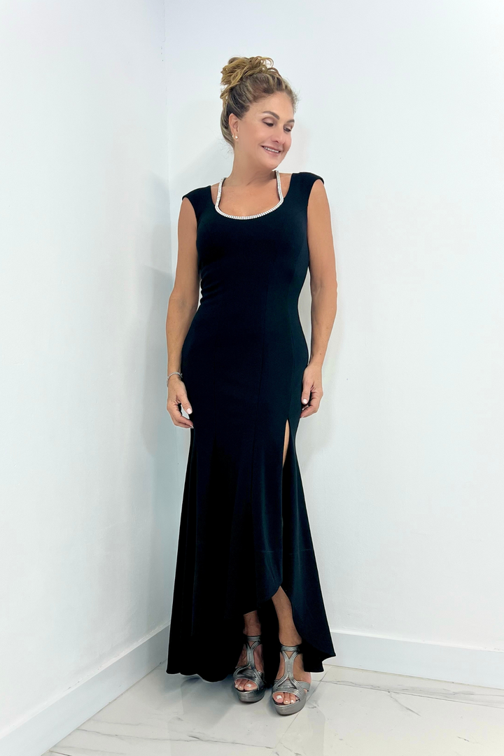 Vestido largo negro