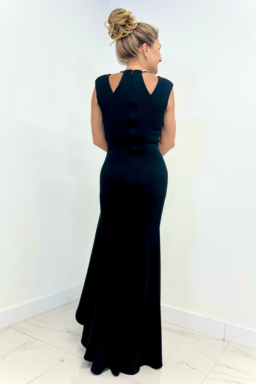 Vestido largo negro
