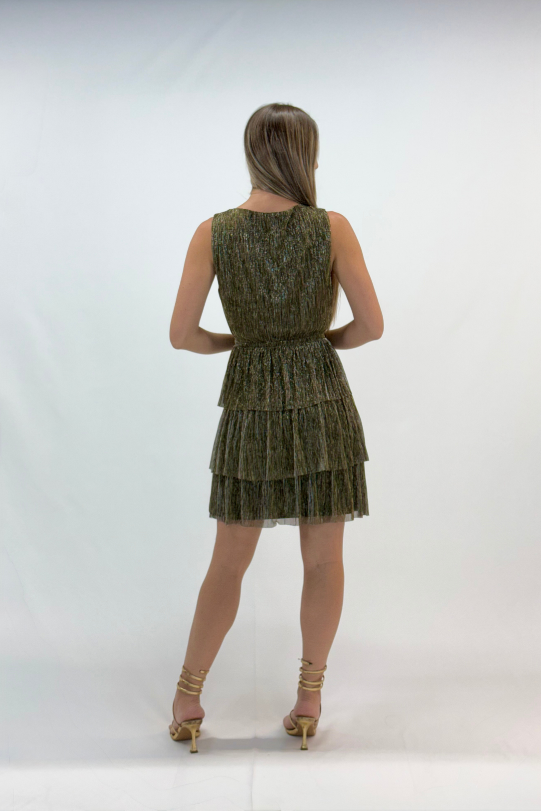 Vestido corto marron