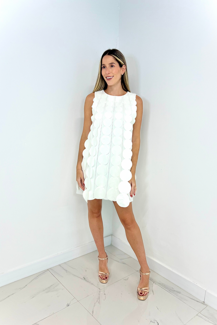 Vestido corto de lunares
