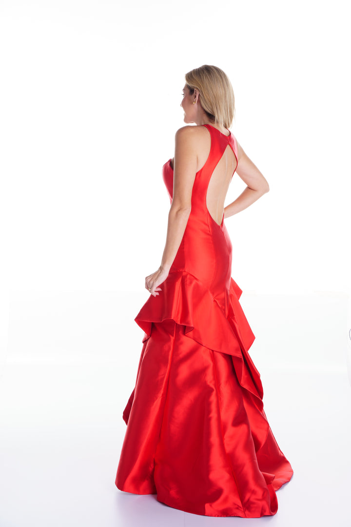 Vestido largo rojo